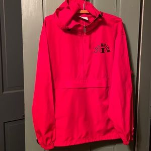 Champion Men’s Packable Hooded Jacket Size Medium. Wind & Water Resistant.